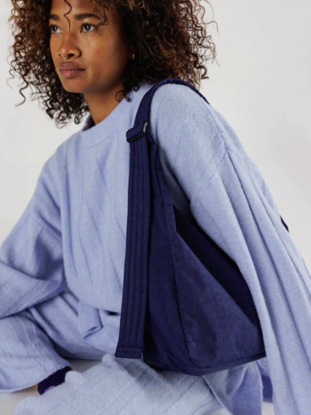 Baggu Nylon Shoulder Bag - NAVY